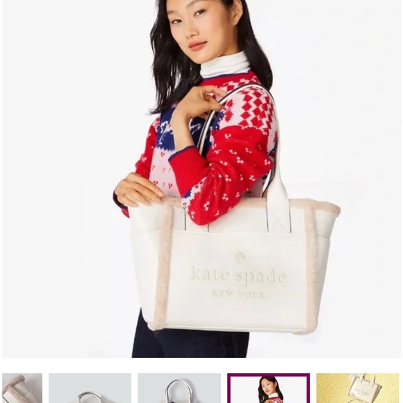 Kate Spade Cream and Tan Tote Bag - Picture 4 of 8